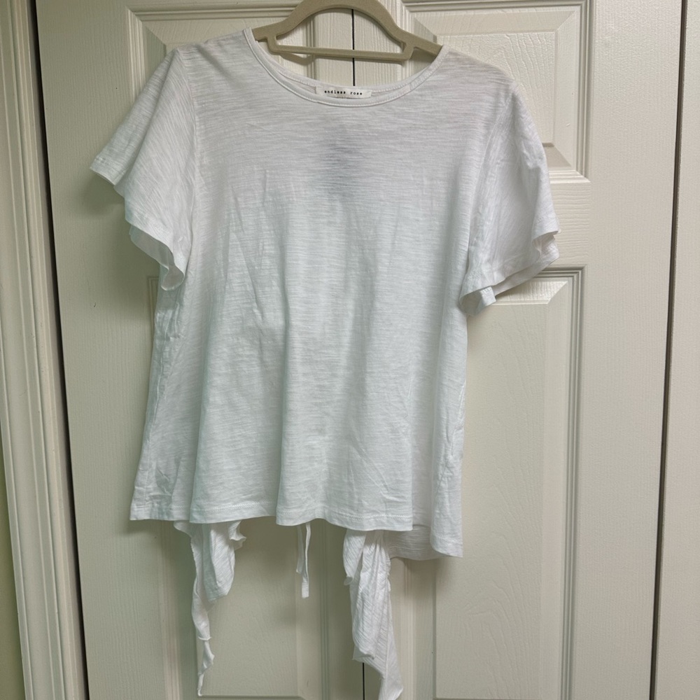 NWT Endless Rose Ruffle Crop Back T-Shirt, size: L